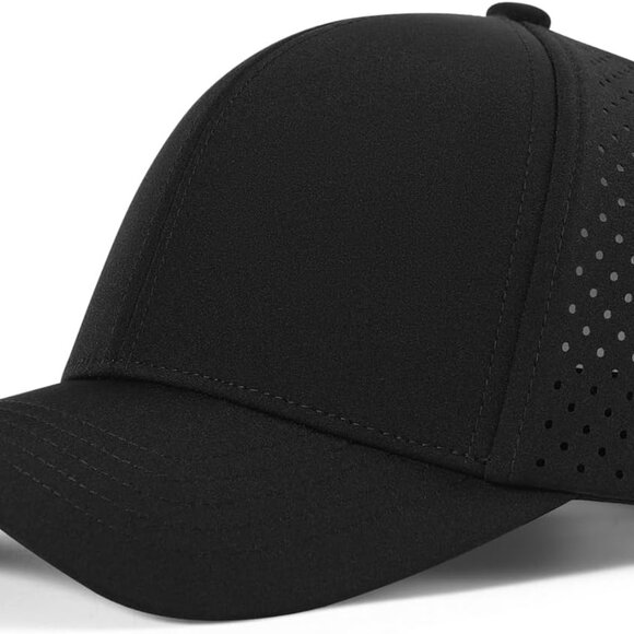 Men's Quick Dry Snapback Cap with Laser Cut Mesh for Ultimate Breathability - Picture 1 of 7